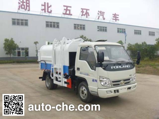 Стыкуемый мусоровоз с уплотнением отходов Huatong HCQ5046ZDJB5
